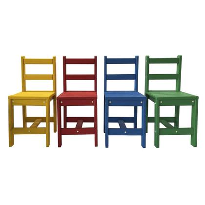 Imagem de Mesa Infantil 4 Cadeiras Criança Atividades Madeira Camaleão