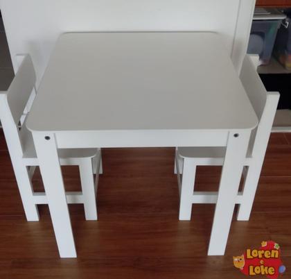 Imagem de Mesa infantil com 1 cadeira @loren.loke indicada ate 4 anos