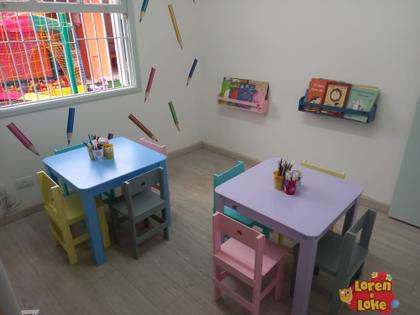 Imagem de Mesa infantil com 1 cadeira @loren.loke indicada ate 4 anos