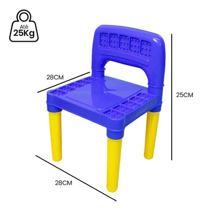 Imagem de Mesa Infantil Com 2 Cadeiras Educativa Para Criancas Tritec