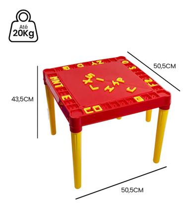 Imagem de Mesa Infantil Com 2 Cadeiras Educativa Para Criancas Tritec