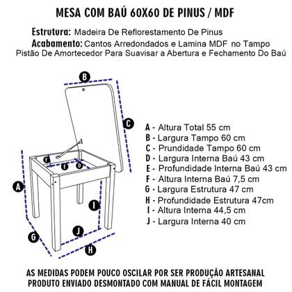 Imagem de Mesa Infantil com 2 Cadeiras Madeira Menina Menino Crianças Perfeita para Atividades e Estudos