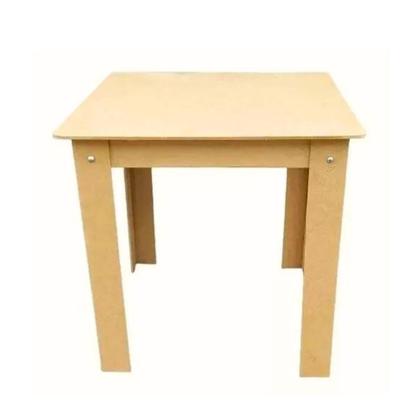 Imagem de Mesa Infantil Com 2 Cadeiras Mdf Cru