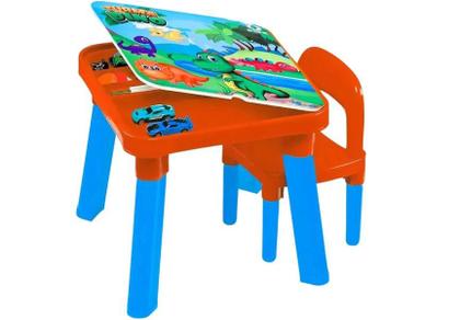 Imagem de Mesa Infantil com Cadeira com Porta Objetos para Atividade - Monte Líbano