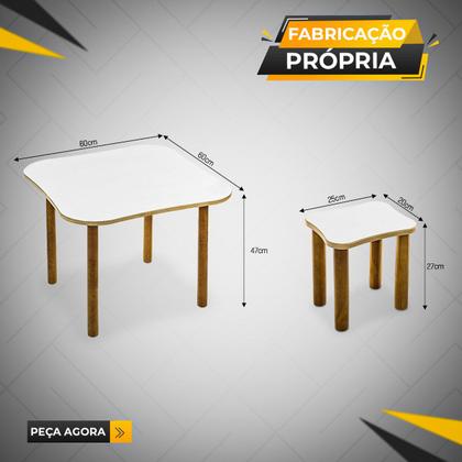 Imagem de Mesa Infantil de Atividades Desenhos Com 4 Cadeiras Playground Infantil
