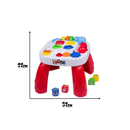 Imagem de Mesa Infantil Didática Play Time Com Atividades Cotiplás