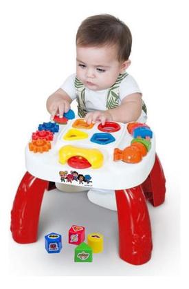 Imagem de Mesa Infantil Didática Play Time Com Atividades Cotiplás