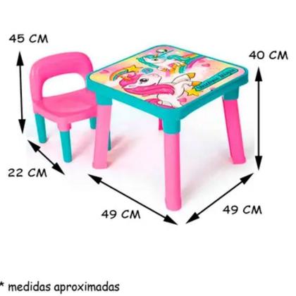 Imagem de Mesa Infantil Educativa Para Estudo Infantil
