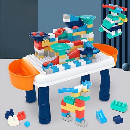 Imagem de Mesa Infantil Para Atividades Interativas Com Blocos de Montar