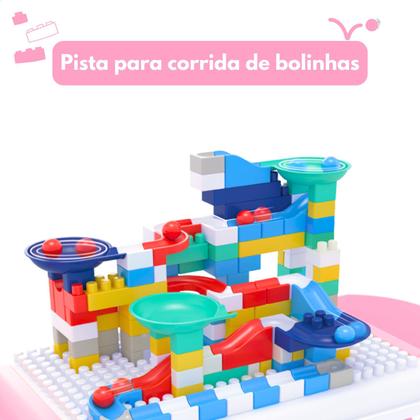 Imagem de Mesa Infantil Para Atividades Interativas Com Blocos de Montar