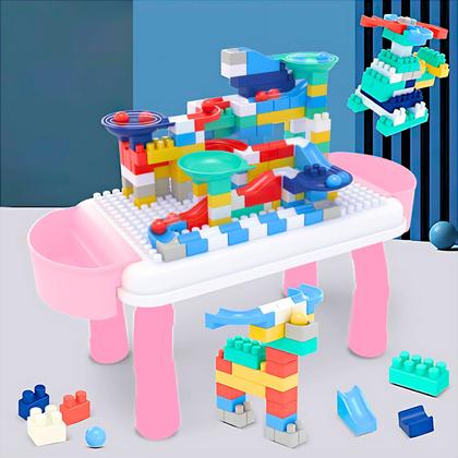 Imagem de Mesa Infantil Para Atividades Interativas Com Blocos de Montar