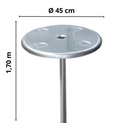 Imagem de Mesa Inox 304 Com Regulagem P/ Piscina Bar Molhado + Chumbador