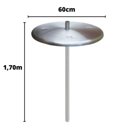 Imagem de Mesa Inox Com Regulagem P/ Piscina Bar Molhado + Chumbador