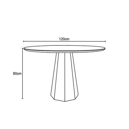 Imagem de Mesa Isis 117X117 Off White
