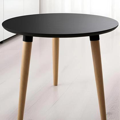 Imagem de Mesa Jantar 60cm Redonda Tripé Pé Palito 75cm Eucalipto Ayme Canhão Escrivaninha Sala Estar Cozinha