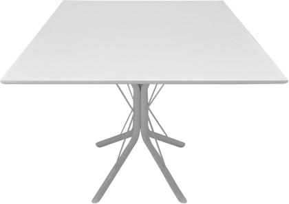 Imagem de Mesa Jantar 70cm Mdf Quadrada Base Apoio 4 Ana Metal