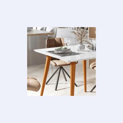 Imagem de Mesa Jantar Cozinha 4 Lugares Dubai Pés Retro Cores