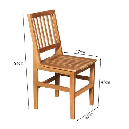 Imagem de Mesa Jantar Estela Madeira 1m Pés Diamante em Madeira Maciça com 4 Cadeiras Ripada Confort Castanho