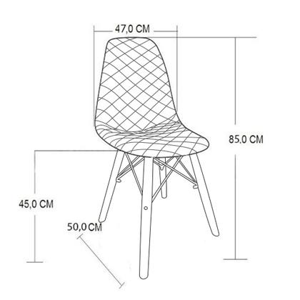 Imagem de Mesa Jantar Industrial Base V Ferro Branco 90cm Quadrada Preta 4 Cadeira Madeira Estofada Verde