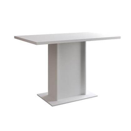 Imagem de Mesa Jantar Londres Tampo Branco 120cm 4 Cadeiras Base Cobre Estofado Grafite