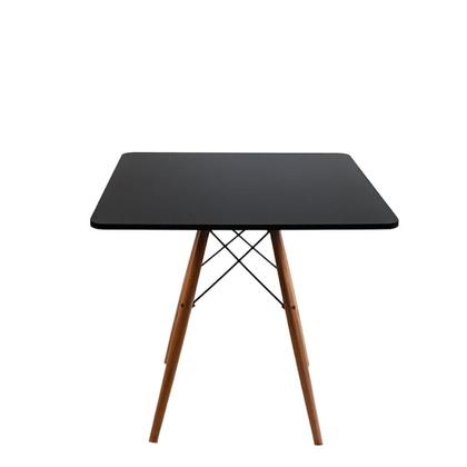 Imagem de Mesa Jantar Quadrada Eiffel 80cm Preto MDF - Design Charles Eames