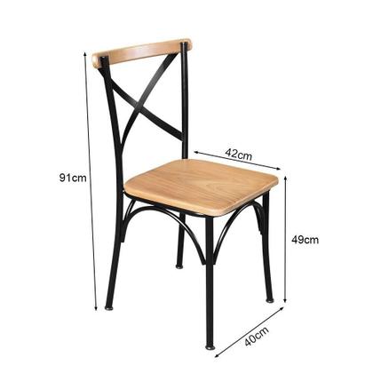 Imagem de Mesa Jantar Retangular Aurora 160X80 Com 6 Cadeiras Paris Base Alumínio - Natural - Marrom