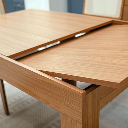 Imagem de Mesa Jantar Retangular Extensível e 4 Cadeiras Estofadas MDF