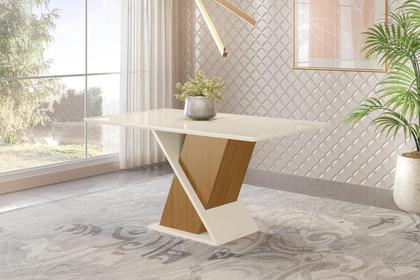 Imagem de Mesa Jantar Solus 1600mm Nature/Off White