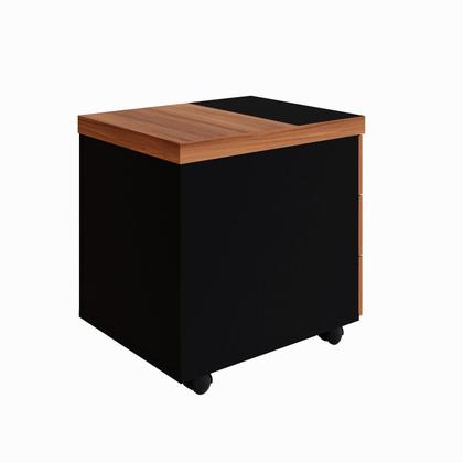 Imagem de Mesa L Executiva 2,00m c/ Cx de Tomadas Gaveteiro 3 Gav. F5