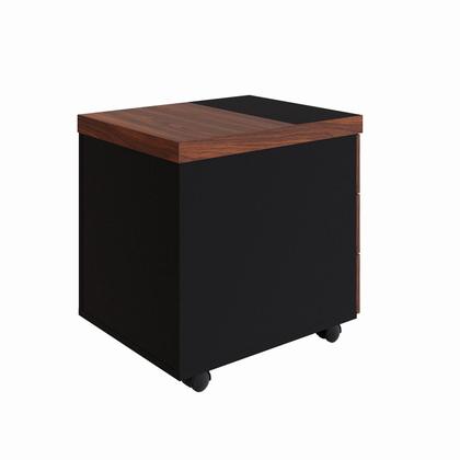 Imagem de Mesa L Executiva 2,00m c/ Cx de Tomadas Gaveteiro 3 Gav. F5