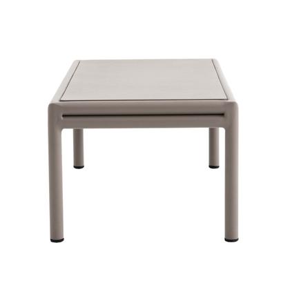 Imagem de Mesa Lateral com Tampo Alumínio 40x80cm Refúgio CabeCasa MadeiraOriginals