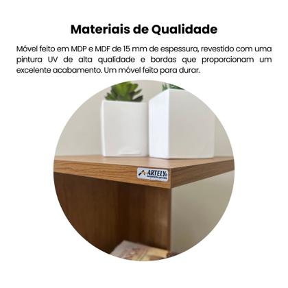 Mesa Lateral de Apoio com Prateleiras Bis - Artely Imagem de Mesa Lateral de Apoio com Prateleiras Bis