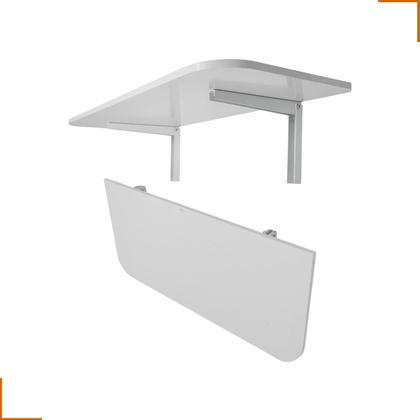 Imagem de Mesa Lateral Dobrável Retrátil 90cm x 40cm Cozinha Sala Quarto Maclavi Móveis