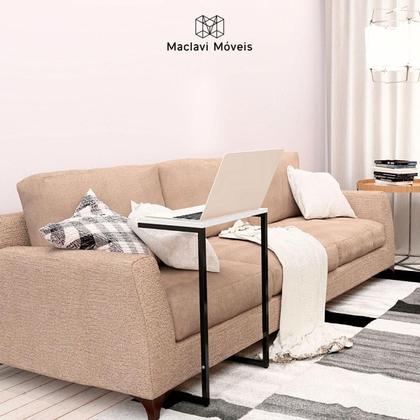 Imagem de Mesa Lateral e Apoio de Sofá Para Notebook Home Office Maclavi Móveis