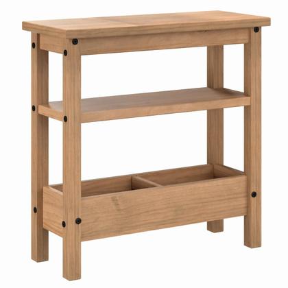 Imagem de Mesa Lateral em Madeira Maciça Marrom Antique