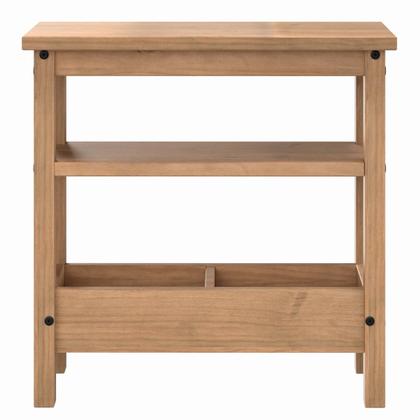 Imagem de Mesa Lateral em Madeira Maciça Marrom Antique