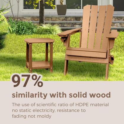 Imagem de Mesa lateral externa GARDENSTAR Adirondack Square com armazenamento de 2 níveis