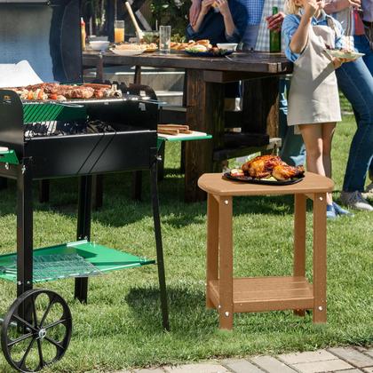 Imagem de Mesa lateral externa GARDENSTAR Adirondack Square com armazenamento de 2 níveis