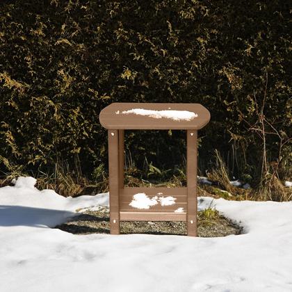 Imagem de Mesa lateral externa GARDENSTAR Adirondack Square com armazenamento de 2 níveis