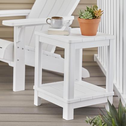 Imagem de Mesa lateral Keter Deluxe Adirondack branca