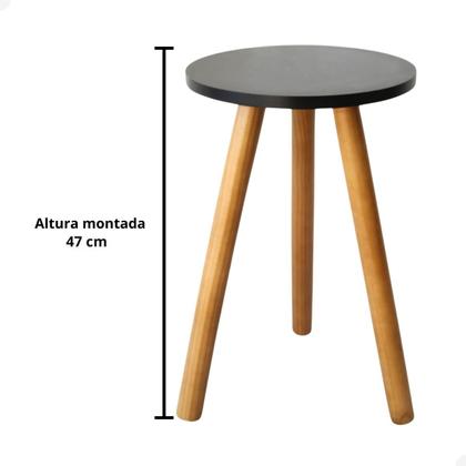 Imagem de Mesa Lateral Mesinha de Canto Apoio De Sofa Decoração Sala Retro Mdf