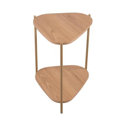 Imagem de Mesa Lateral Orgânica Complementos Hanover e Dourada 44 cm