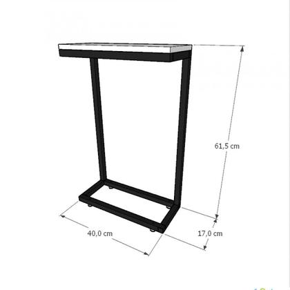 Mesa lateral preta aparador de sofa sala mesa lateral cama - BeB Imagem de Mesa lateral preta aparador de sofa sala mesa lateral cama