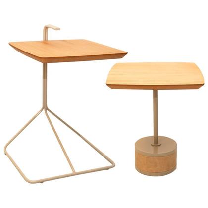 Imagem de Mesa Lateral Quadrada Madeira 