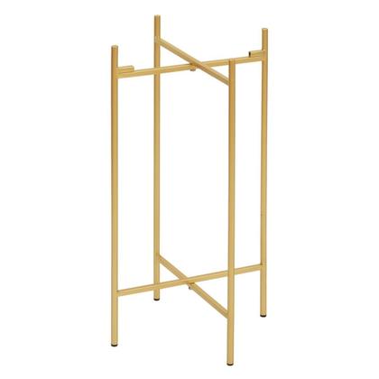 Imagem de Mesa Lateral Redonda com Bandeja Apoio Sala Aço Collie 30x60