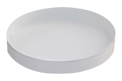 Imagem de Mesa Lateral Redonda com Bandeja Apoio Sala Aço Collie 30x60