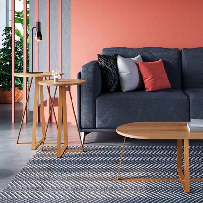 Imagem de Mesa Lateral Redonda Complementos Hanover 45 cm