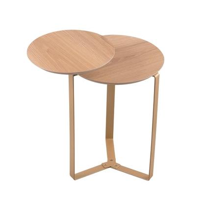 Imagem de Mesa Lateral Redonda Complementos Hanover e Dourada 44 cm