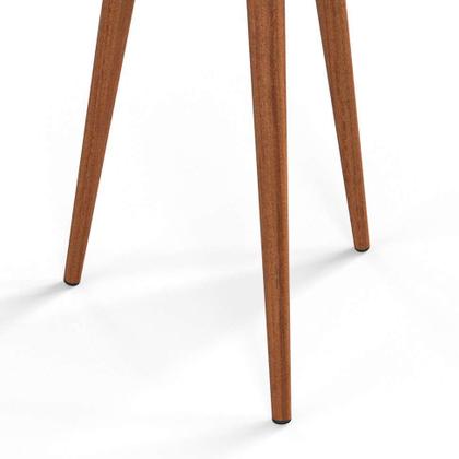 Mesa Lateral Redonda Luna 530 Off White - Patrimar Imagem de Mesa Lateral Redonda Luna 530 Off White