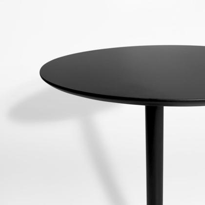 Imagem de Mesa Lateral Redonda Monopé De Laca 40 Cm - 3 Cores disponíveis